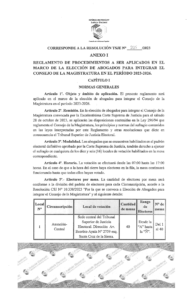 ELECCIÓN DE ABOGADO PARA EL C.M. SERA EL 28/10/23, REGLAMENTADO POR RES. TSJE N° 205/2023