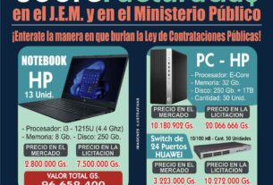 Corrupción en el J.E.M. y el Ministerio Público, Licitaciones Sobrefacturadas