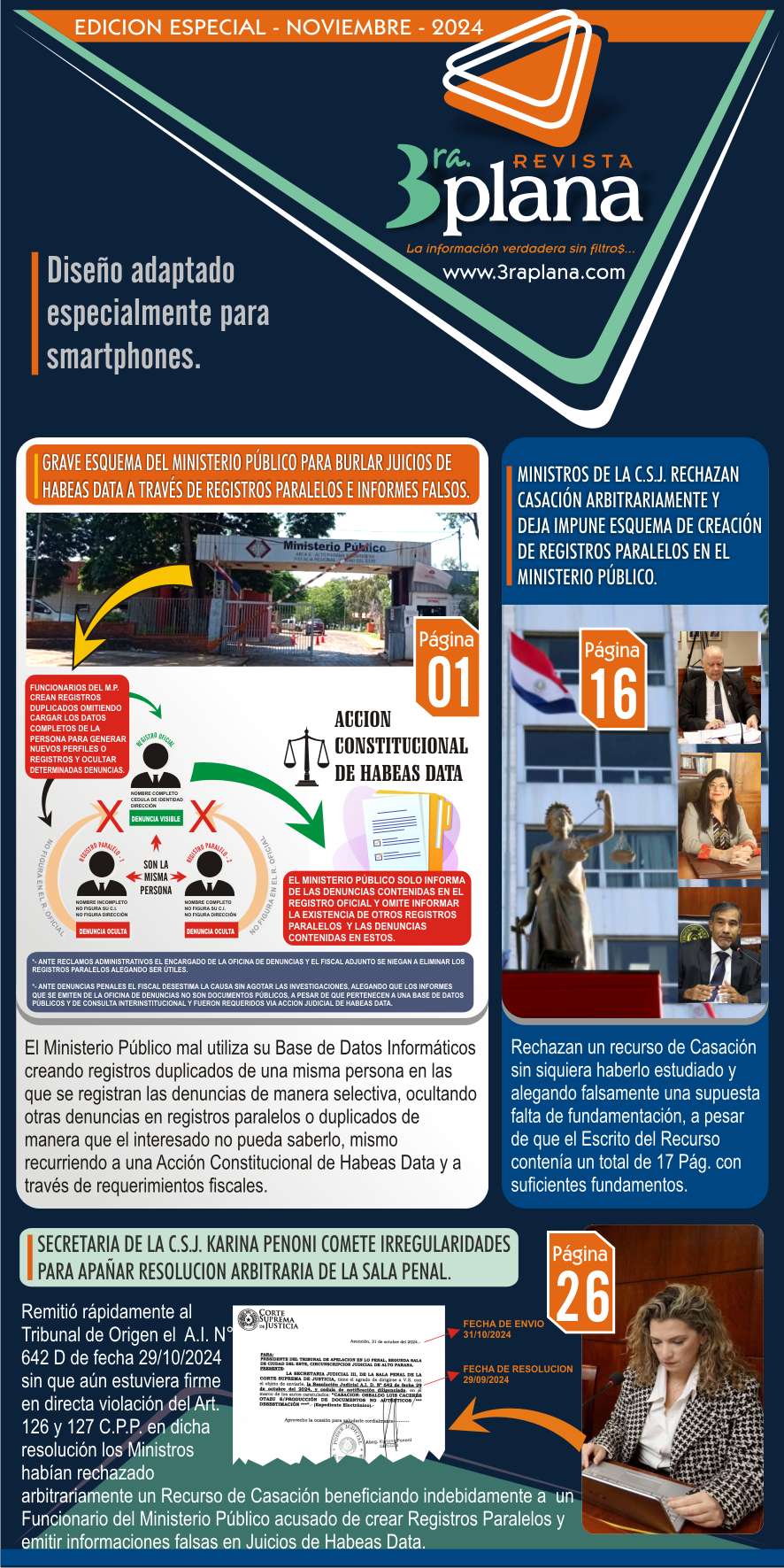 REVISTA 3RA. PLANA EDICION ESPECIAL – NOVIEMBRE/2024